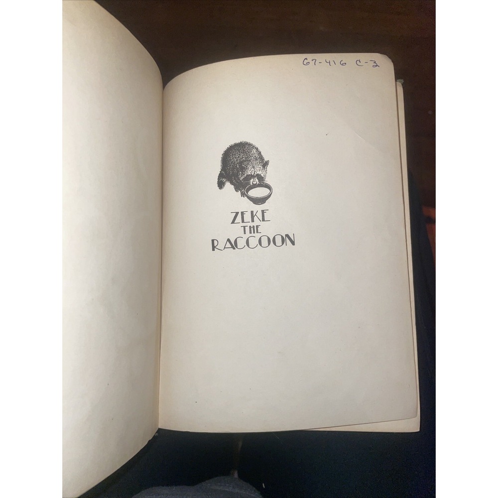 Zeke‎ The Raccoon By Rhea Wells Published 1938 - Picture 3 of 10